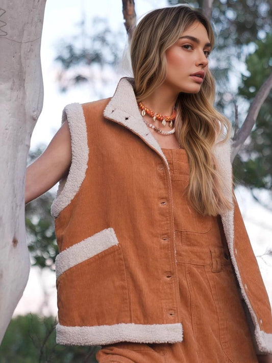 Sleek Thickness Jacket for Ultimate Warmth and Style in Cold Weather Terracotta