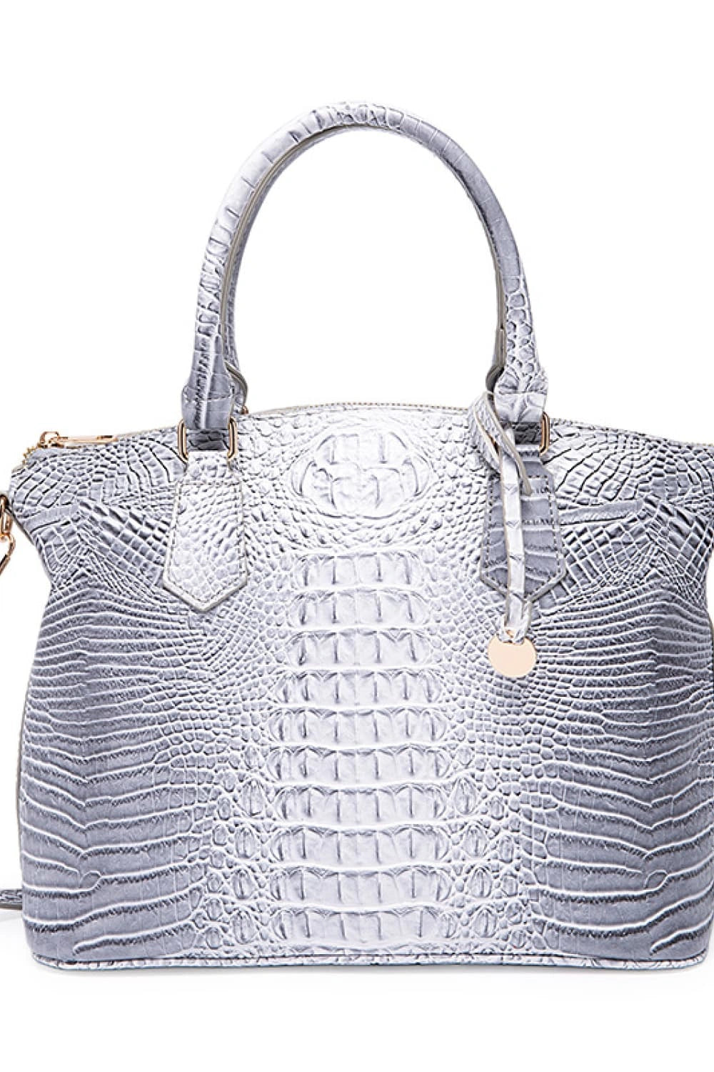 Stylish Crocodile-Pattern Leather Handbag