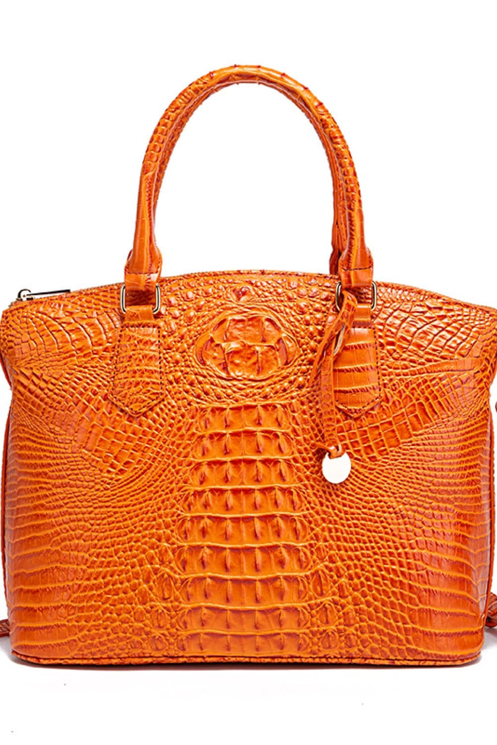 Stylish Crocodile-Pattern Leather Handbag