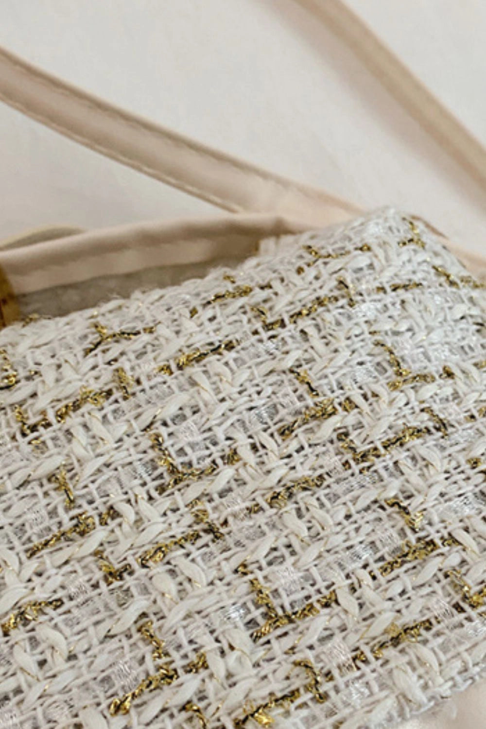 Elegant Tweed Shoulder Bags