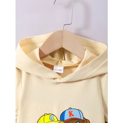Adorable Dog Short Sleeve Hoodie Outfit for Babies and Toddlers