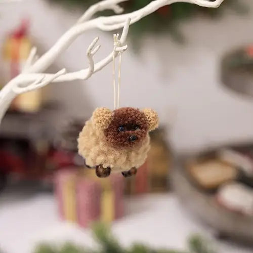 Fuzzy Hanging Ornament Set