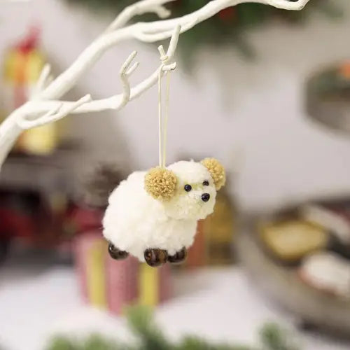 Fuzzy Hanging Ornament Set