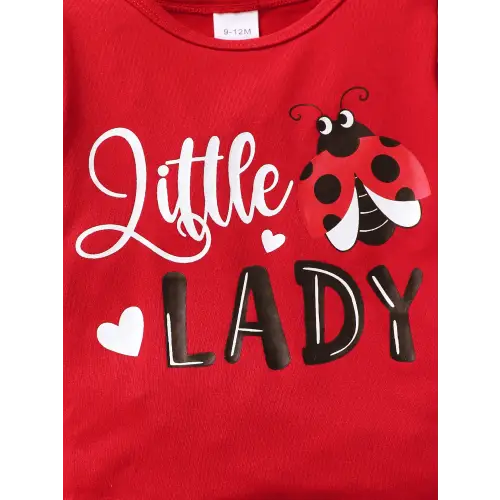 Adorable Ladybug Sun Hat and Outfit Set for Babies and Toddlers