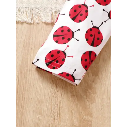 Adorable Ladybug Sun Hat and Outfit Set for Babies and Toddlers
