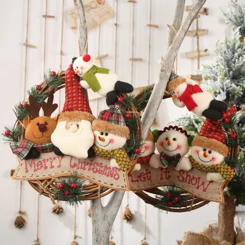 Snowman Doll Wreath