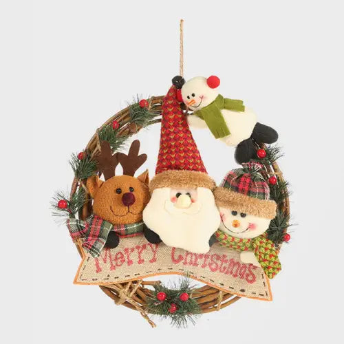 Snowman Doll Wreath