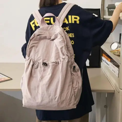 Adventure-Ready Drawstring Nylon Backpack