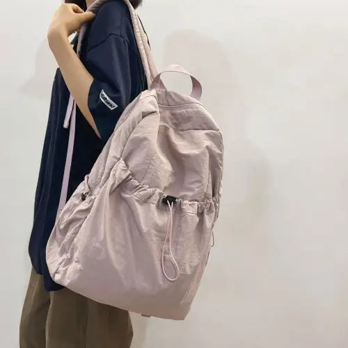 Adventure-Ready Drawstring Nylon Backpack