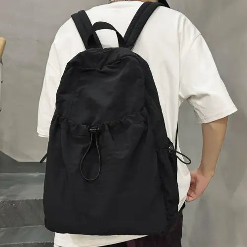 Adventure-Ready Drawstring Nylon Backpack