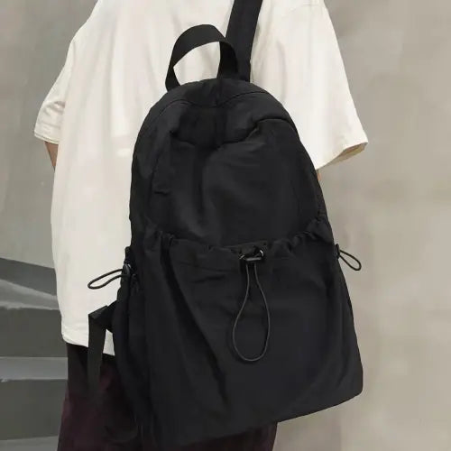 Adventure-Ready Drawstring Nylon Backpack
