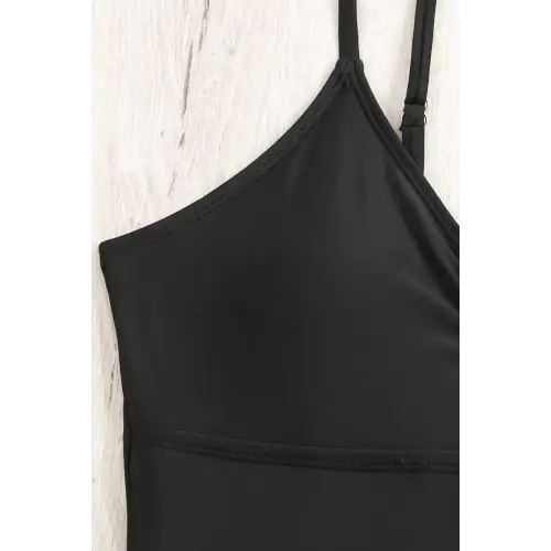 Alluring Cutout Spaghetti Strap One-Piece Swimwear for Summer Romance