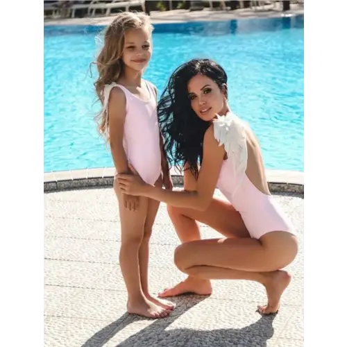 Backless Wide Strap Family Swimwear