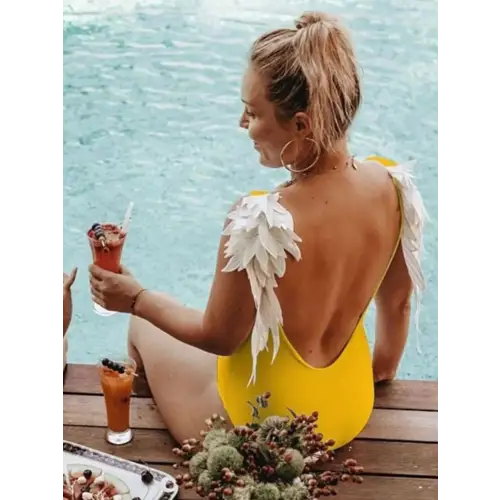 Backless Wide Strap Family Swimwear