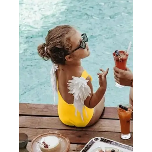 Backless Wide Strap Family Swimwear