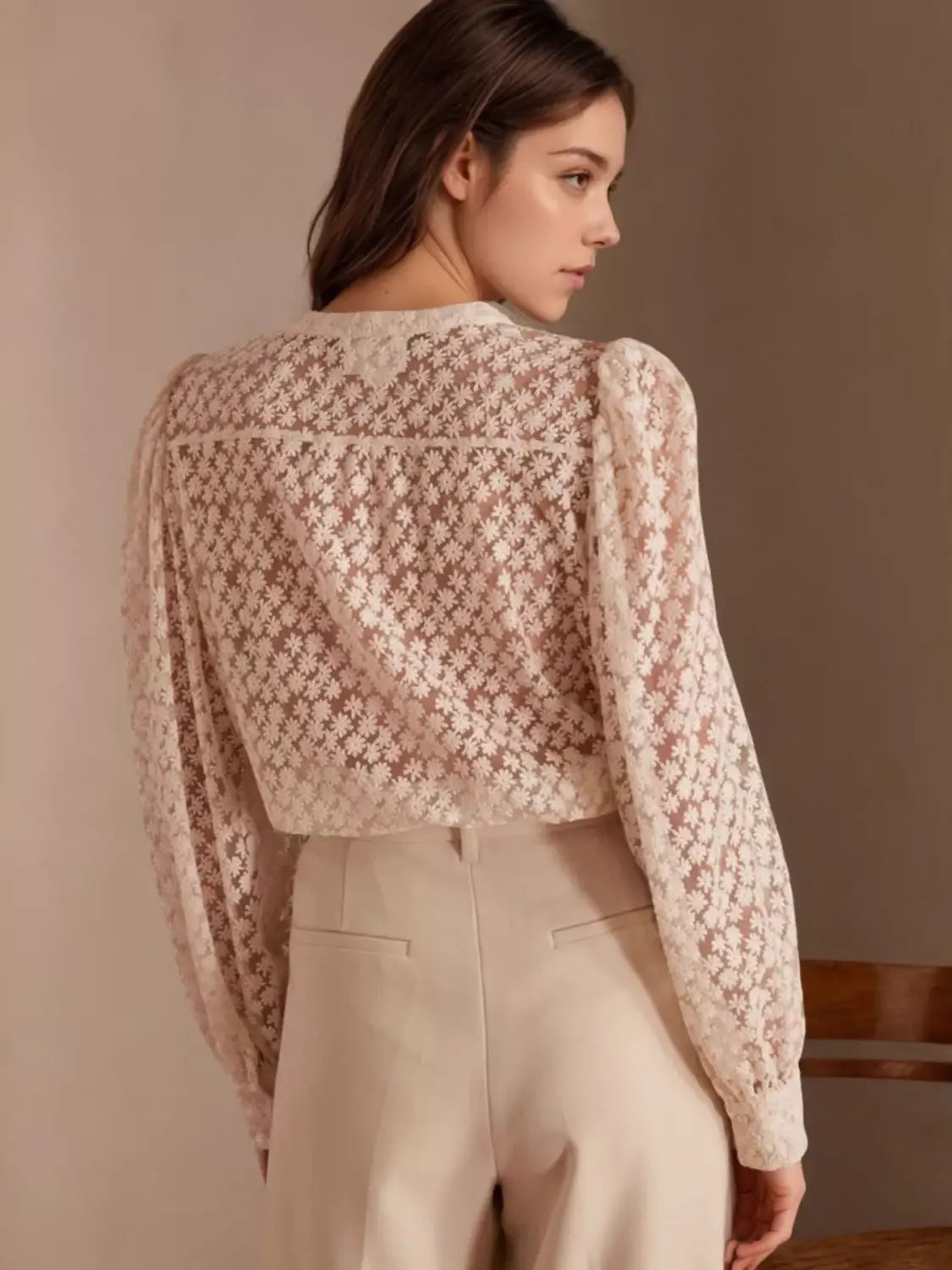 Beautiful Lace White Blouse
