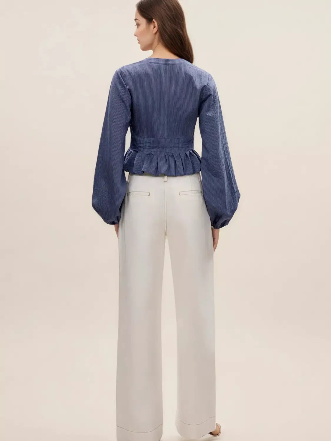 Premium Peplum Stretch Blouse