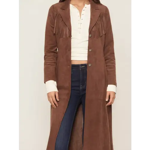 Beloved Fringe Brown Coats