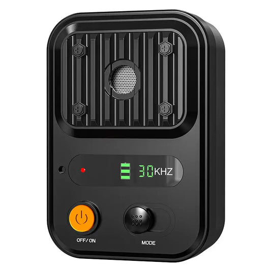 USB Rechargeable Color Screen Ultrasonic Dog Repeller - High-Power Anti-Bark Device Black
