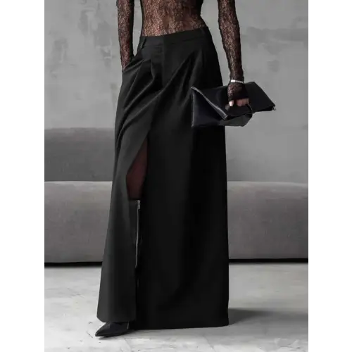 Body Lined Skirt for Ultimate Comfort & Style Black