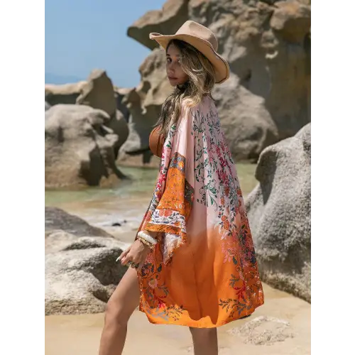 Blossom in Style Long Sleeve Cover-Up Kimono
