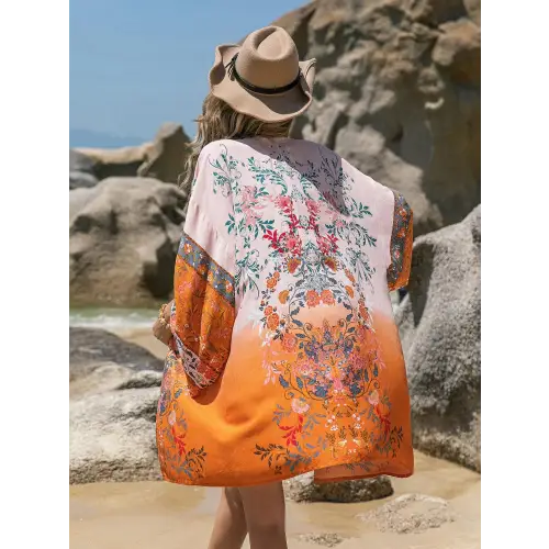Blossom in Style Long Sleeve Cover-Up Kimono