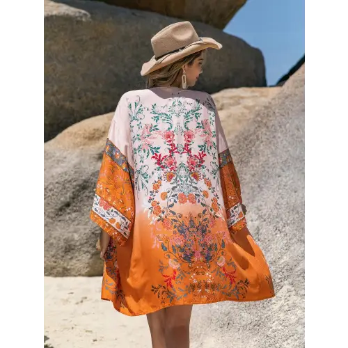 Blossom in Style Long Sleeve Cover-Up Kimono