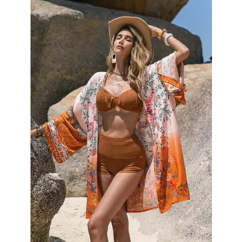 Blossom in Style Long Sleeve Cover-Up Kimono