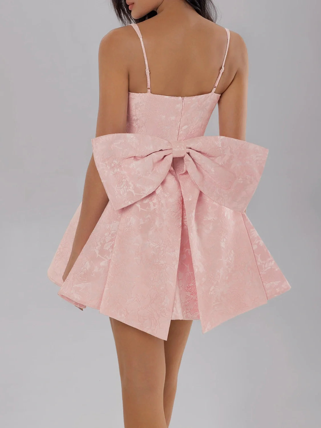 Blush Pink Bow Bodycon Dress