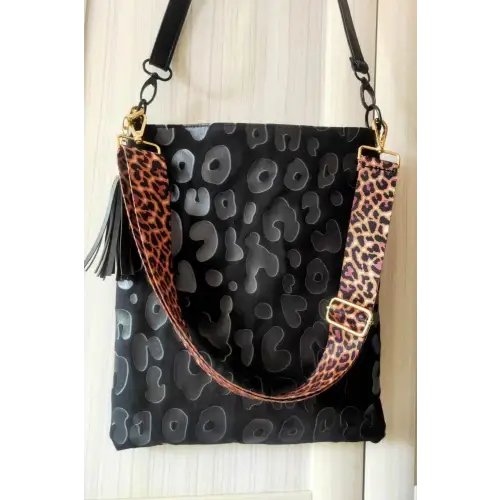 Leopard Leather Shoulder Bag