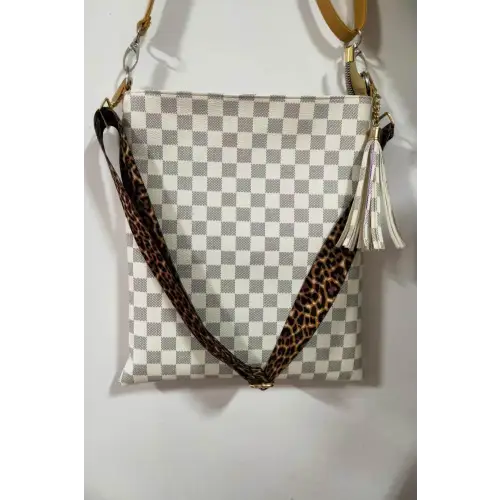 Leopard Leather Shoulder Bag