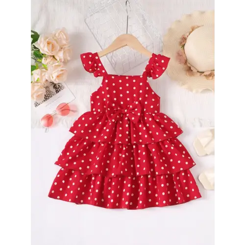 Ruffled Bow Polka Dot