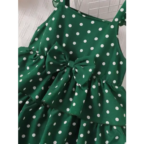Ruffled Bow Polka Dot