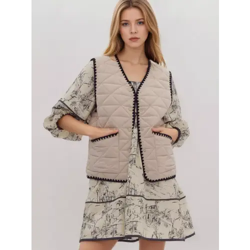 Thickness Apricot Vests