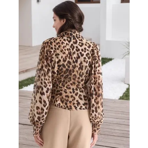 Fancy Leopard Blouses