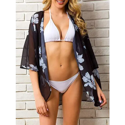 Chic Black Bikini Cover-Up