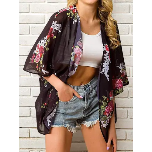 Chic Black Bikini Cover-Up