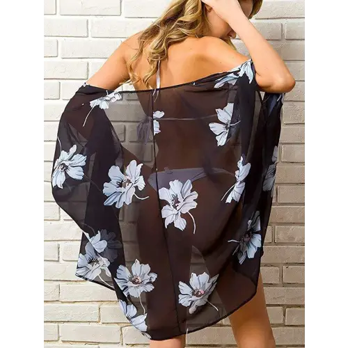 Chic Black Bikini Cover-Up