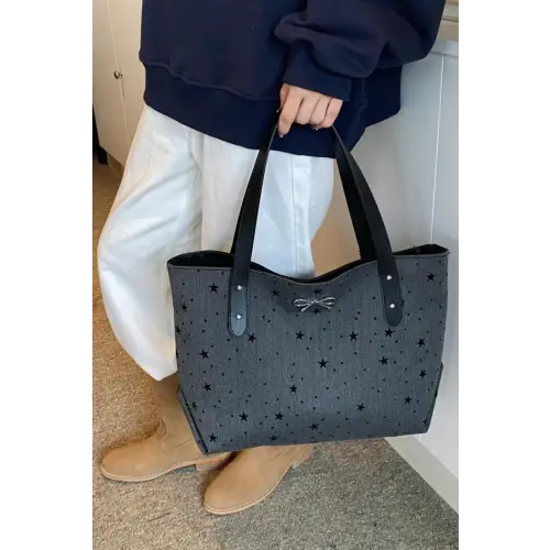 Chic Bow Polka Dot Tote Bags for Stylish Everyday