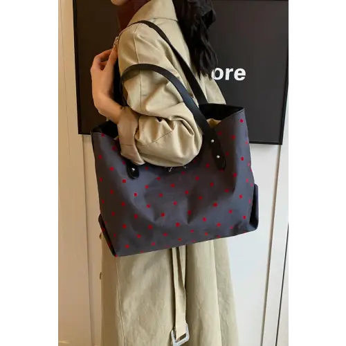 Chic Bow Polka Dot Tote Bags for Stylish Everyday