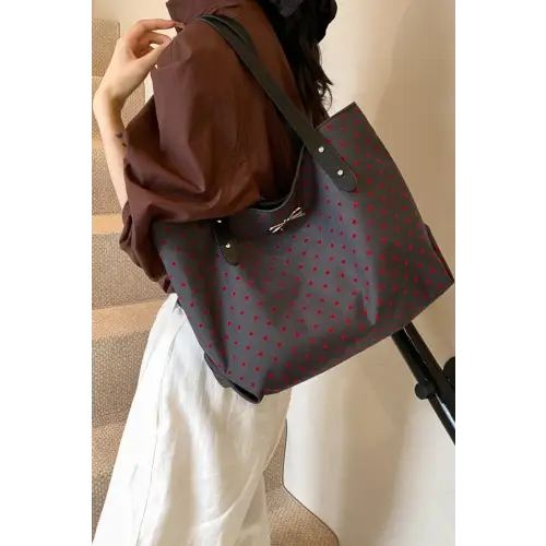 Chic Bow Polka Dot Tote Bags for Stylish Everyday
