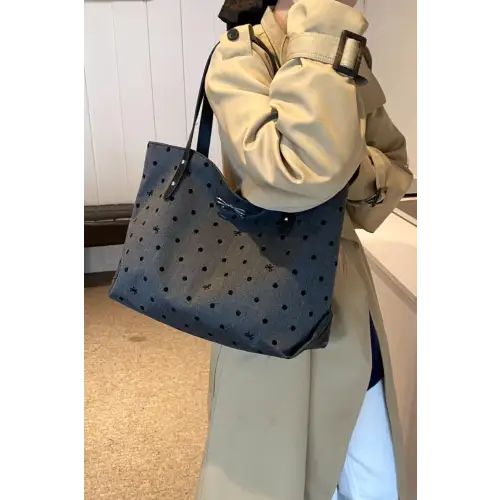 Chic Bow Polka Dot Tote Bags for Stylish Everyday