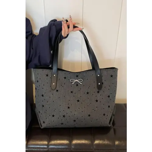 Chic Bow Polka Dot Tote Bags for Stylish Everyday