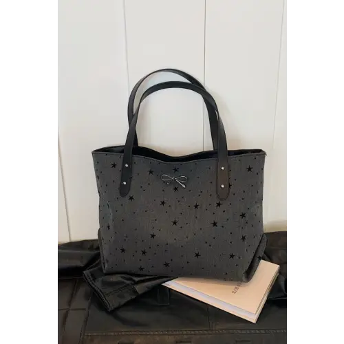 Chic Bow Polka Dot Tote Bags for Stylish Everyday