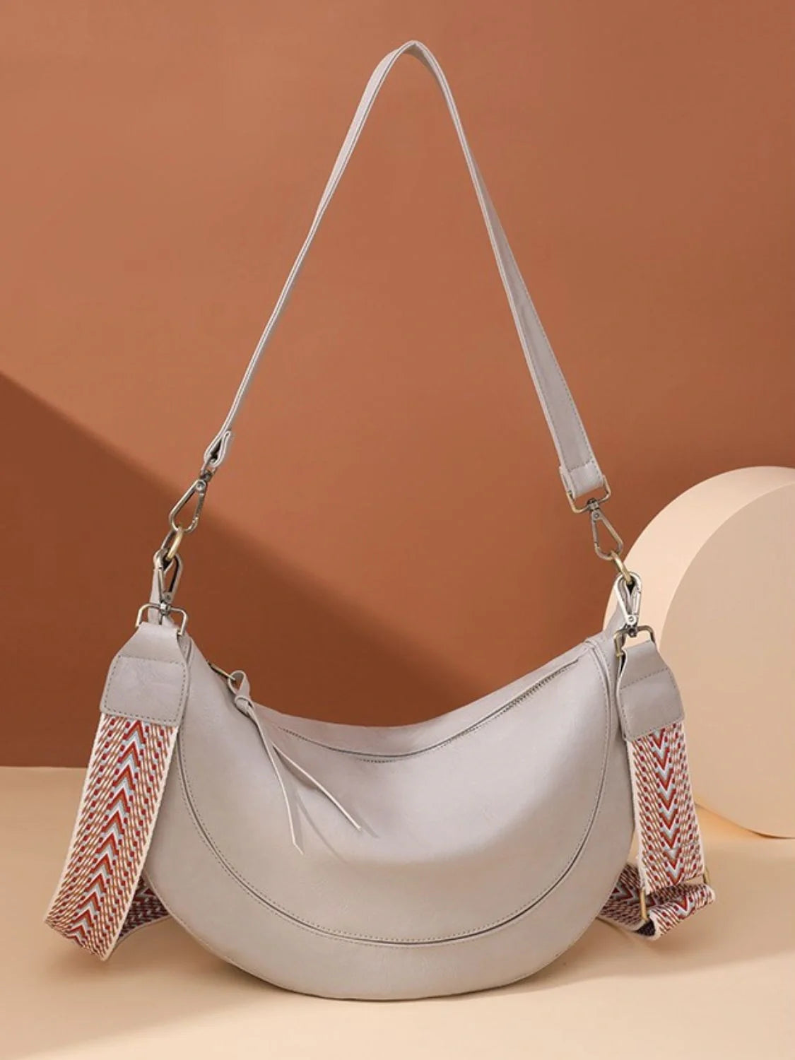 Chic Crescent Strap Crossbody Bag