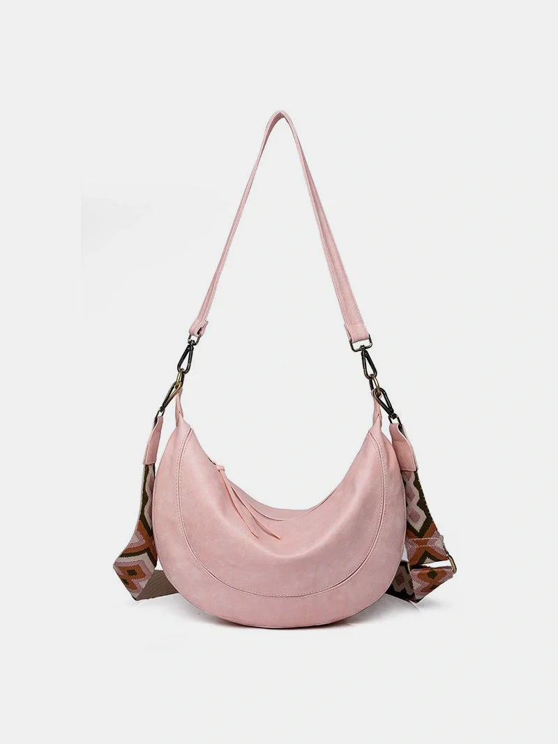 Chic Crescent Strap Crossbody Bag