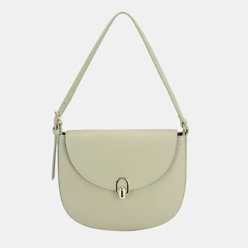 Metal Shoulder Bag Greyish Green One Size