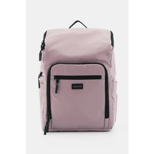 Mauve Nylon Waterproof Backpack Mauve One Size