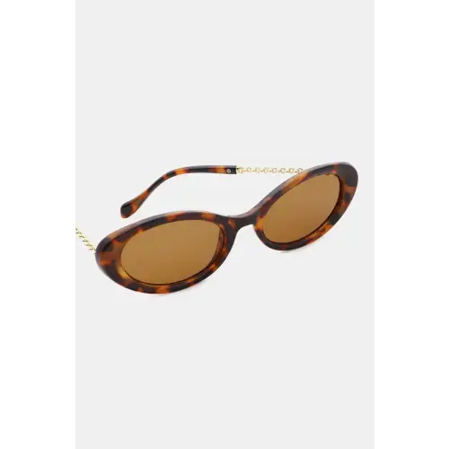 Chic Olive Green Frame Cat-Eye Sunglasses for Effortless Style