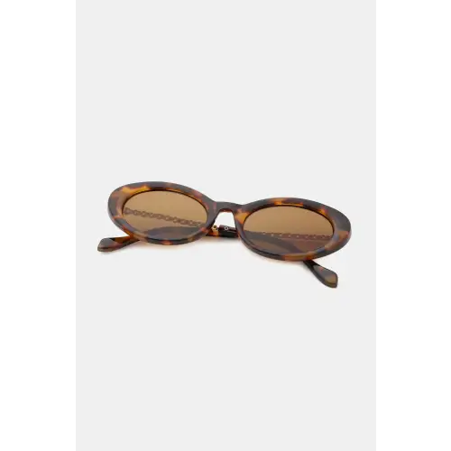 Chic Olive Green Frame Cat-Eye Sunglasses for Effortless Style